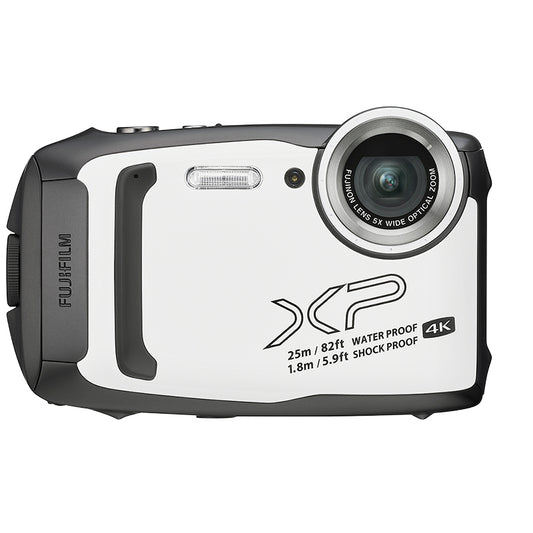 FUJIFILM FinePix XP140 Digital Camera with 28-140mm Fixed Lens (White)