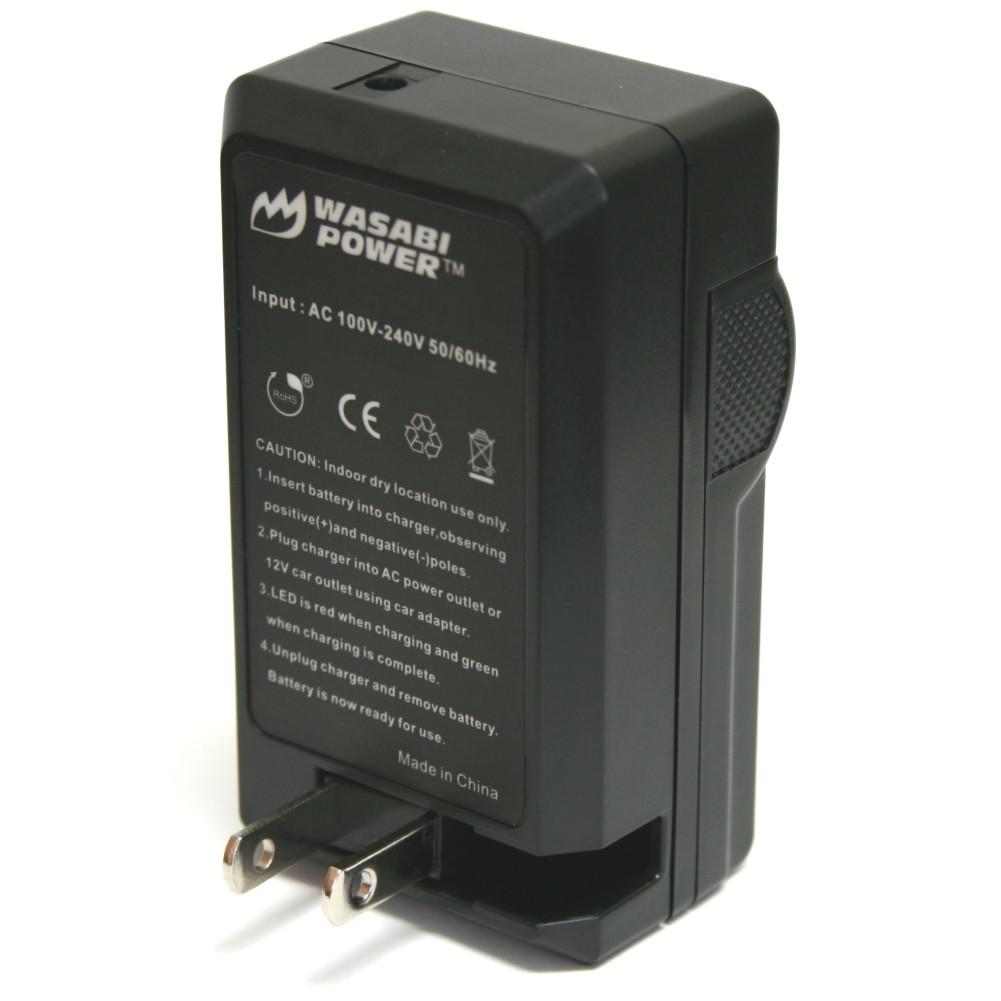 Wasabi Power Battery 10L NB-10L (2-Pack) and Charger for Canon CB-2LC and Canon PowerShot G1 X, G3 X, G15, G16, SX40 HS, SX50 HS, SX60 HS