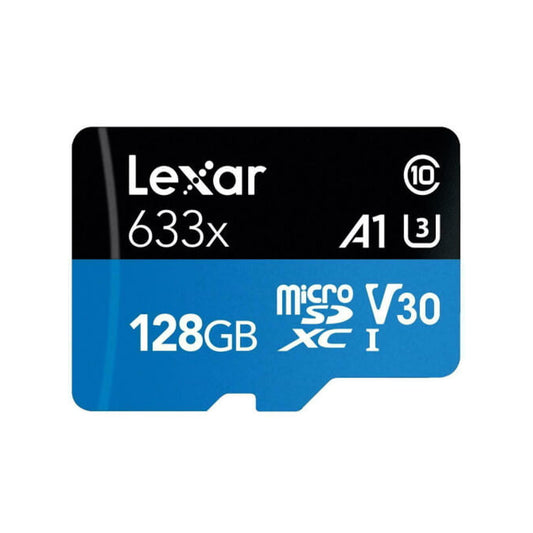 Lexar 128GB High Performance Professional 633x Micro SDXC Memory Card with SD Adapter, 95mb/s Read Speed for Smartphones, Tablet and Action Cameras | LSDMI128BBEU633A