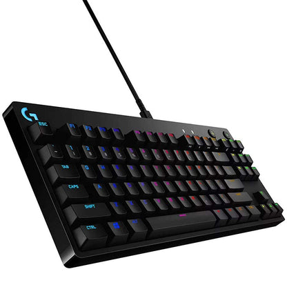 Logitech G Pro X TKL Mechanical Gaming Keyboard Hot Swappable Tenkeyless LIGHTSYNC RGB for PC Gaming (GX Blue Clicky)