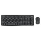 Logitech MK295 Wireless Mouse and Full Size Keyboard Combo with 8 Shortcut Keys, Silent Touch Tech, 2.4GHz USB Nano Receiver, and 10m Wireless Range