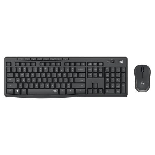 Logitech MK295 Wireless Mouse and Full Size Keyboard Combo with 8 Shortcut Keys, Silent Touch Tech, 2.4GHz USB Nano Receiver, and 10m Wireless Range  | JG Superstore