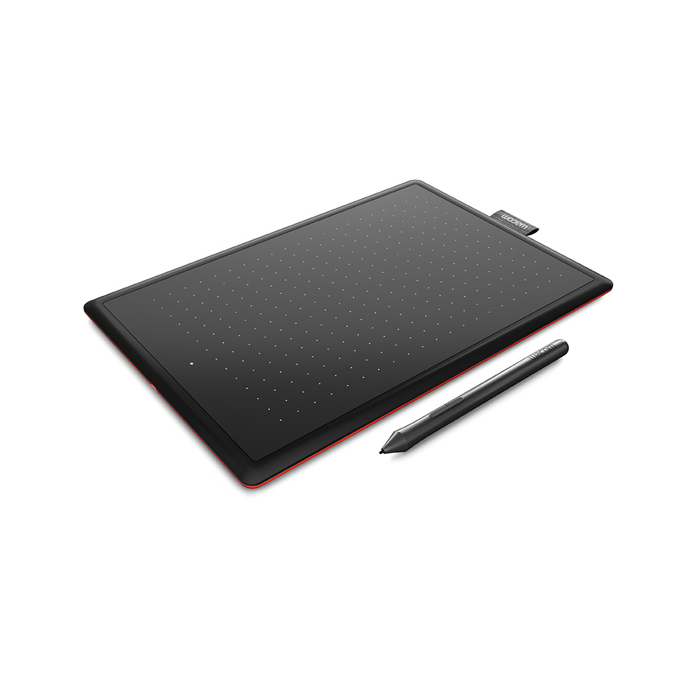 One by Wacom Creative Drawing Tablet with 8"/10" Active Drawing Area, Battery-free Wacom LP-190K Pen, 2048 Pen Pressure Sensitivity and USB Connectivity for PC Computer and Laptop (Black) | CTL-472/K0-C CTL-672/K0-C