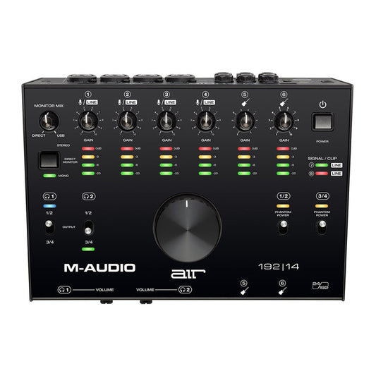 M-Audio AIR 192 | 14 USB Audio Interface for Studio Recording with 8 In and 4 Out, MIDI Connectivity(Professional Audio Equipment) (Audio Interface)