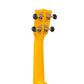 Mahalo U-Smile Series Acoustic Soprano Ukulele with 12 Frets, Built-in LCD tuner, High Gloss Finish VTYW Smiley Face (Yellow)