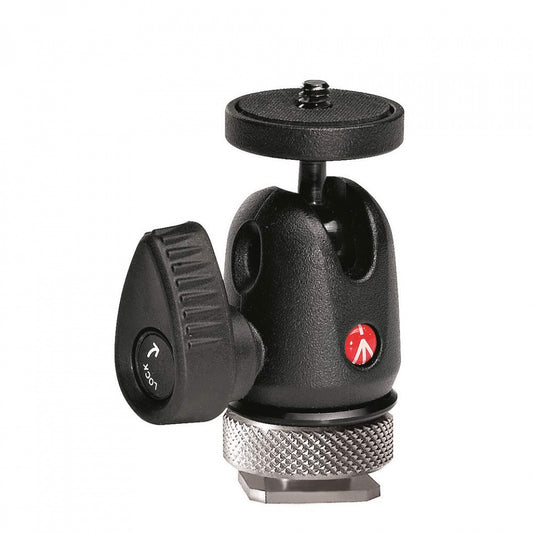 Manfrotto 492 LCD Micro Ball Head with Cold Shoe for Photographers, Videographers, etc.