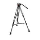 Manfrotto 504HD Fluid Video Head with 546B Twin Leg Aluminum Tripod System for Photography and Videography