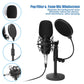 Maono AU-A03T A03T Condenser Microphone Kit Podcast Mic with Boom Arm Microphone Stand