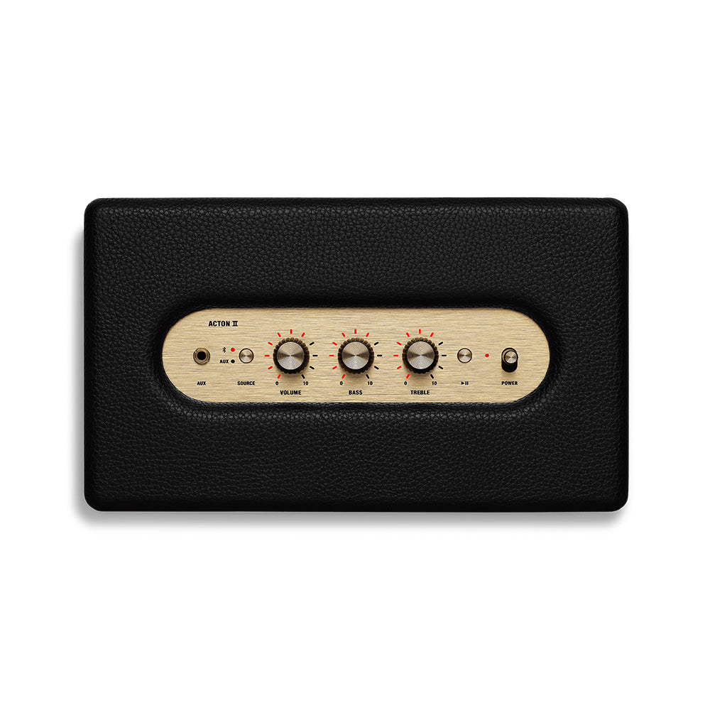 Marshall Acton II Portable Bluetooth Speaker BT 5.0 with 3 Class D Amplifiers, App Support and Iconic Classic Amp Design (Black)