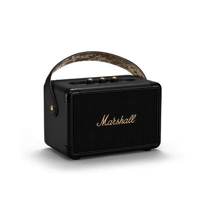Marshall Kilburn II Portable Bluetooth Speaker BT 5.0 IPX2 Water Resistant with aptX Compatibility, 20Hours Playtime and Iconic Classic Amp Design (Black, Brass)