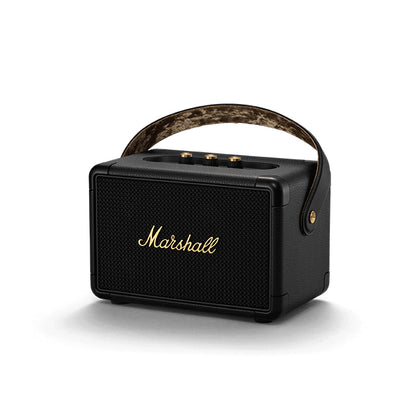 Marshall Kilburn II Portable Bluetooth Speaker BT 5.0 IPX2 Water Resistant with aptX Compatibility, 20Hours Playtime and Iconic Classic Amp Design (Black, Brass)
