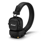 Marshall Major IV Bluetooth 5.0 On-Ear Headphones Wireless Charging 80Hrs Playback Time with Iconic Brand Design (Black)
