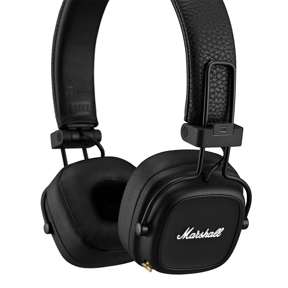 Marshall Major IV Bluetooth 5.0 On-Ear Headphones Wireless Charging 80Hrs Playback Time with Iconic Brand Design (Black)
