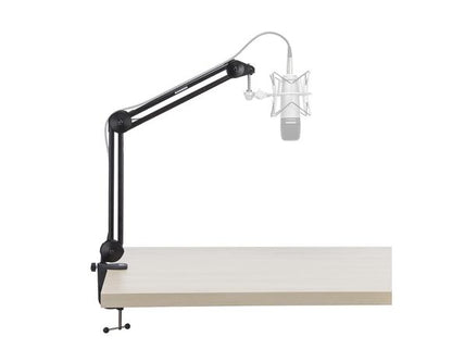 [CLEARANCE] Samson MBA28 28-Inch Durable Microphone Arm Stand with Clamp Perfect for Podcasting, Radio Broadcast and Voice Over Recording