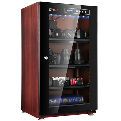 [CLEARANCE] Eirmai 100L Electronic Digital Dry Cabinet Dehumidifying Box with Touch Screen and Automatic AI Smart Control - 100 Liters Wood Grain (MRD-105TW)