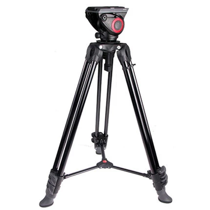 Manfrotto MVK500AM Fluid Drag Video Head Tripod and Carry Bag for Photography, Vlogging