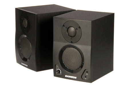 [CLEARANCE] Samson MediaOne BT3 Two-Way Active 3" Bluetooth Studio Monitor Speakers (Pair) for Vocal and Instrument Recording, Multimedia, Gaming