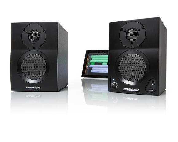 [CLEARANCE] Samson MediaOne BT3 Two-Way Active 3" Bluetooth Studio Monitor Speakers (Pair) for Vocal and Instrument Recording, Multimedia, Gaming
