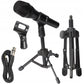 Maono AU-KC02TR Handheld Cardioid Condenser XLR Microphone with Desktop Stand Ideal for Home Studio, Vocals, Podcast, Singing and Streaming AUKC02TR