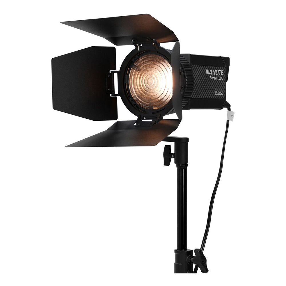 NANLITE Forza 150B 170W Bi-Color LED Wireless Spotlight Kit with 2700-6500K CCT Color Temperature Range, 12 Lighting Effect Presets and NANLINK Mobile App Support for Studio Photography | FORZA150B