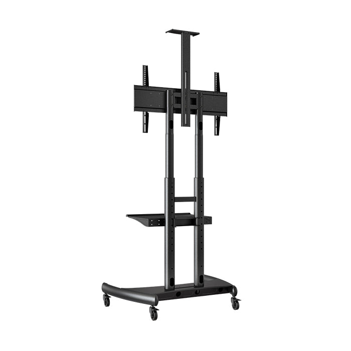 NB North Bayou NB AVA Series Mobile TV Cart 32"- 70" and 55"- 85" with 45Kg / 90Kg Max Payload VESA Mount Screen Lift Television Stand TV Cart with AV Shelf and Lockable Wheels for LCD LED Flat Screen TVs | AVA1500, AVA1800