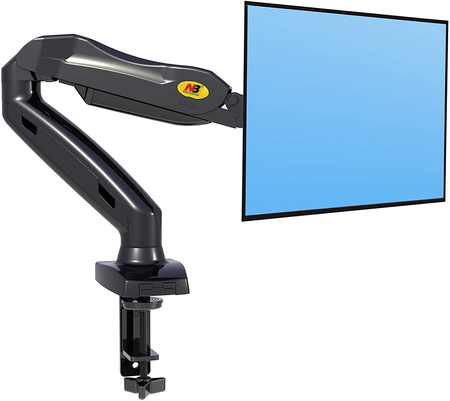 NB North Bayou F80 17"- 30" with 9Kg Max Payload Heavy Duty VESA Monitor Desk Mount Stand and Gas Strut Full Motion Swivel Computer Arm for LCD LED TV Television