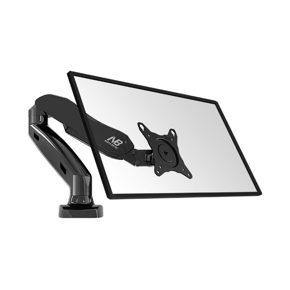 NB North Bayou F80 17"- 30" with 9Kg Max Payload Heavy Duty VESA Monitor Desk Mount Stand and Gas Strut Full Motion Swivel Computer Arm for LCD LED TV Television