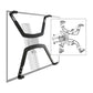 NB North Bayou FP-1 17"- 27" with 6.5Kg Max Payload Monitor Mount Adapter Kit for NON-VESA for LED and LCD TV Television