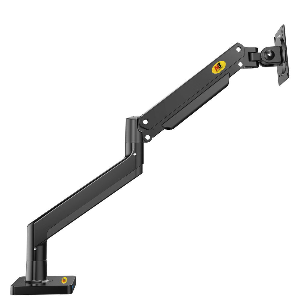 NB North Bayou G40 22"- 40" with 15Kg Max Payload Heavy Duty VESA Monitor Desk Mount Stand and Gas Strut Full Motion Swivel Arm with USB Port for LCD LED TV Television