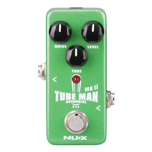 NUX Tube Man Overdrive Mini Guitar Effects Pedal with Level / Tone Controls, True Bypass (NOD-2)