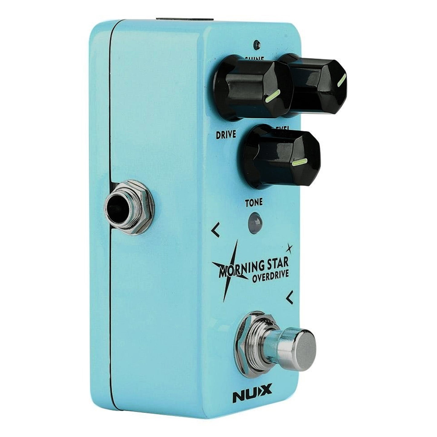 NUX Morning Star Overdrive Mini Guitar Effects Pedal with Shine Mode, Level and Tone Controls for Blues Rock Style (NOD-3)