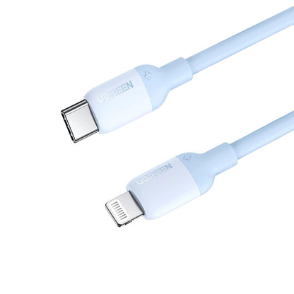 [CLEARANCE] UGREEN USB Type-C to Lightning Cable 3A Fast Charging Data Sync Silicone Cable Power Delivery PD 20W with 480Mbps Transfer Speed (1M) (Pink) | 203