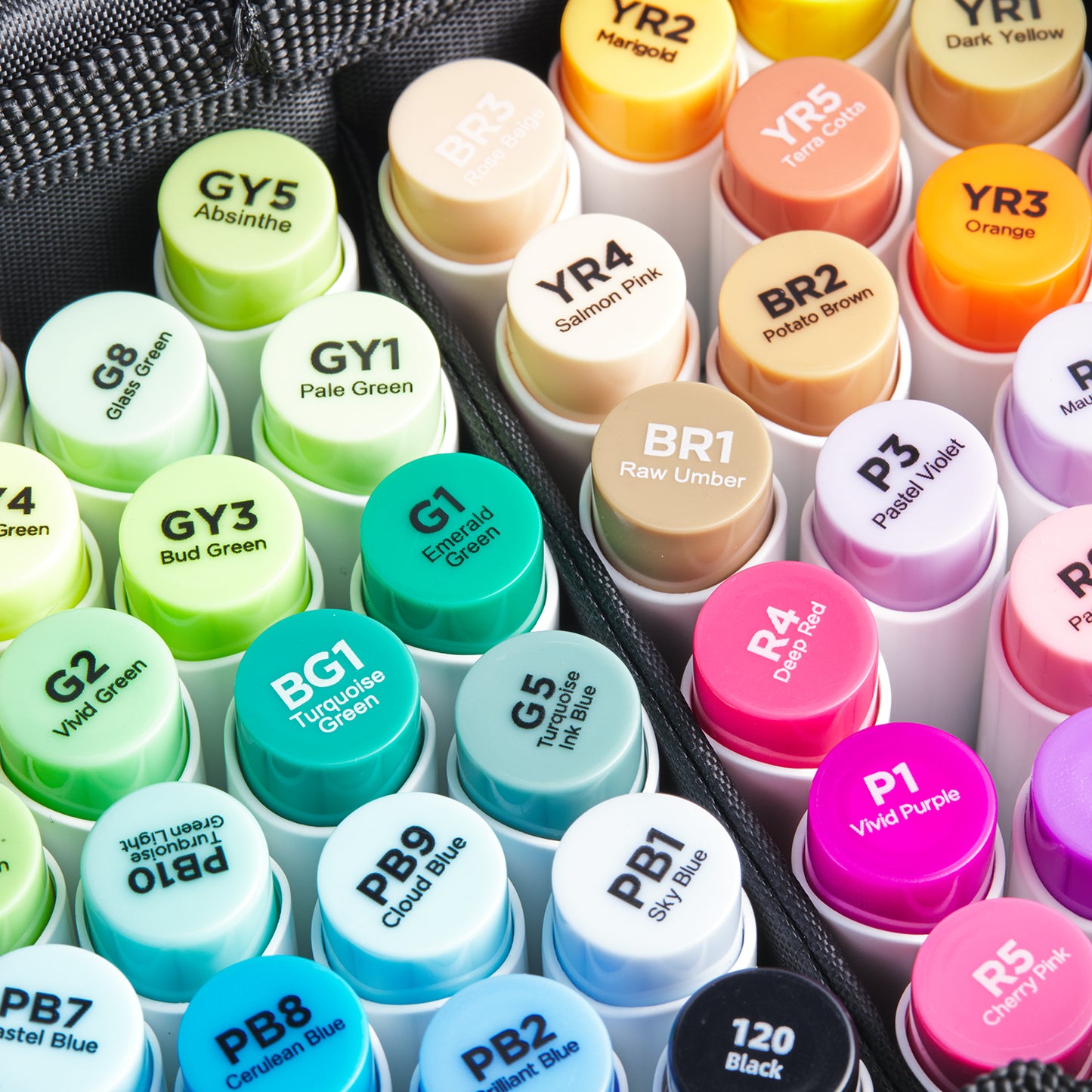 ohuhu 72 colors alcohol brush markers