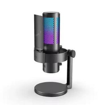 [CLEARANCE] Fifine A9 RGB Omnidirectional Condenser Microphone with Built-In Volume Controls and Pick Up Pattern Switch for Voice Recording, Streaming, and Broadcast