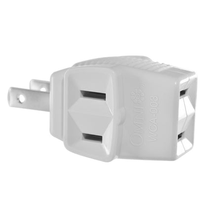 OMNI Triple Cube Adapter Plug 6A 220V for Electrical Outlet & Sockets | WCA-003