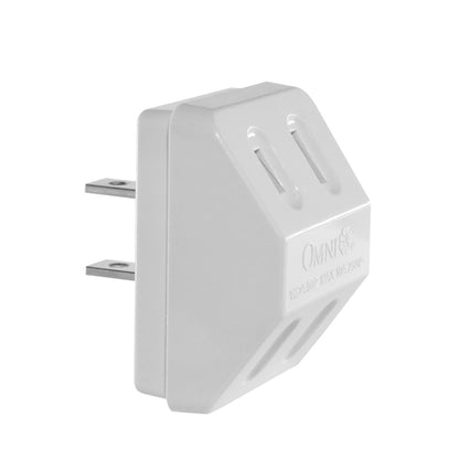 OMNI 1 to 2 Outlet Adapter Plug 10A 220V for Electrical Appliances | WDA-002