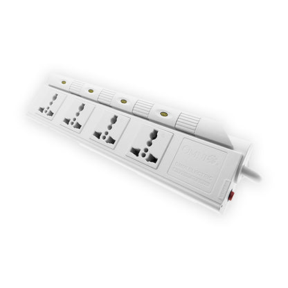 OMNI 1.8m / 6ft Universal Outlet Socket Extension Cord Set with Individual Switch | 4 Gang, 5 Gang, 6 Gang | 2500W 10A 220V with Built-in Safety Breaker, Flame Retardant | WED-360-PK WED-350-PK WED-340-PK
