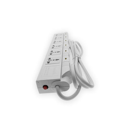 OMNI 1.8m / 6ft Universal Outlet Socket Extension Cord Set with Individual Switch | 4 Gang, 5 Gang, 6 Gang | 2500W 10A 220V with Built-in Safety Breaker, Flame Retardant | WED-360-PK WED-350-PK WED-340-PK