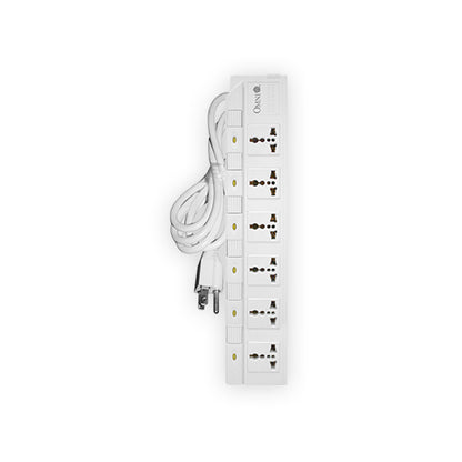 OMNI 1.8m / 6ft Universal Outlet Socket Extension Cord Set with Individual Switch | 4 Gang, 5 Gang, 6 Gang | 2500W 10A 220V with Built-in Safety Breaker, Flame Retardant | WED-360-PK WED-350-PK WED-340-PK