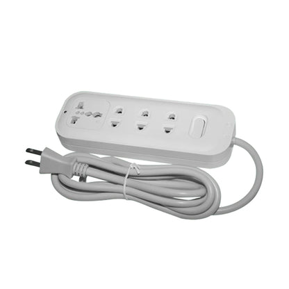OMNI 2m Extension Cord Set with 4 Gang Universal Outlet Socket & Switch 2500W 10A 220V with Built-in Safety Circuit Breaker for Electronics Appliances | WER-103-PK