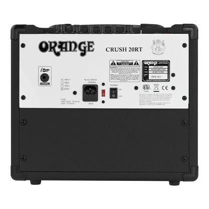 Orange Amps Crush Series 20W 2-Channel Solid State Guitar Combo Amplifier with 3-Band Equalizer, Chromatic Tuner and Headphone Output (Orange, Black) | 20/20RT, 20RT/BK