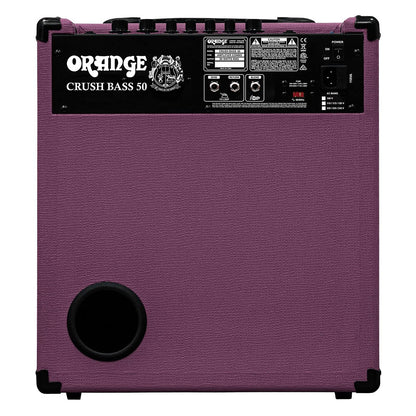 Orange Amps CRUSH BASS 50 Glenn Hughes Limited Edition 50-Watt Guitar Combo Amplifier with Headphone Output AUX In for Electric Guitars (Purple)