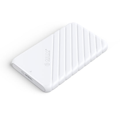 [CLEARANCE] ORICIO 2.5 inch SATA to USB 3.0 Micro-B SSD Enclosure for Idle HDD Tool-Free with 5Gbps Fast Data Transfer Rate, 6TB Max. Disk Capacity, 0.3m Micro-B to USB-A Cable Hard Drive Enclosure (White) | 25PW1-U3
