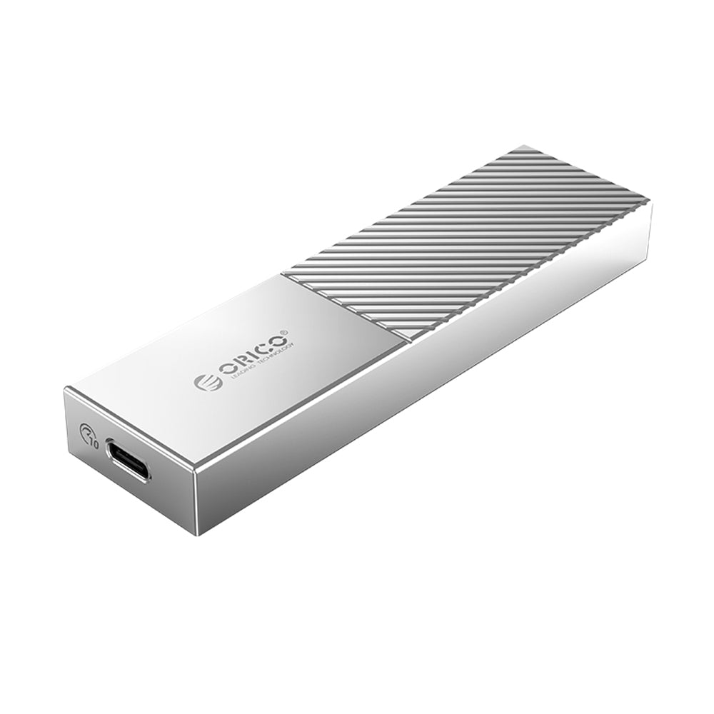 ORICO FV09C3-G2 NVMe/NGFF SATA to USB 3.2 Gen2 Dual Protocol M.2 SSD Enclosure with 2-in-1 USB-C to C/A Data Cable, 40Gbps High-Speed Data Transmission Rate, Thermal Fin, PD 100W, 4TB Supported Capacity for Windows, macOS, Linux, Android