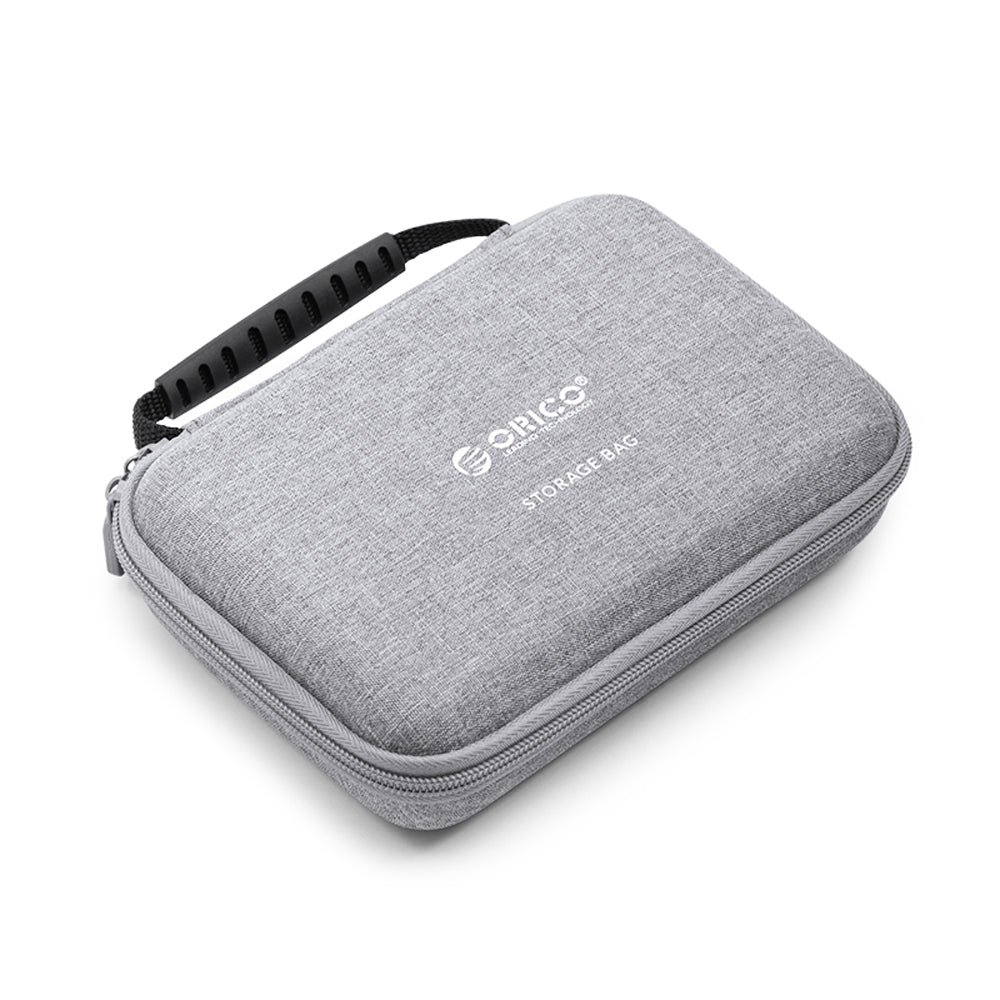 ORICO 3.5" HDD External Hard Drive Storage Bag Protective Electronic Accessories Organizer Case for USB Flash Drive, USB Adapter, OTG, SD/TF Memory Card, Wired Earphone, Data & Charging Cable (Gray, Green, Colored)