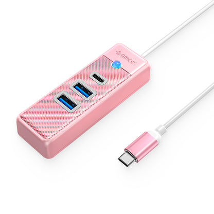 [CLEARANCE] ORICO (0.15m) 3-in-1 USB 3.0 Type C Hub with 5Gbps Transfer Rate, USB-A 3.0, USB-C 3.0 for Windows, macOS, Linux (Black) | PWC2U-C3-015