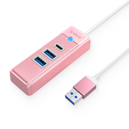 [CLEARANCE] ORICO 0.5m 3-in-1 USB 3.0 Type A Hub with 5Gbps Transfer Rate, USB-A 3.0, USB-C 3.0 for Windows, macOS, Linux | PWC2U-U3-015