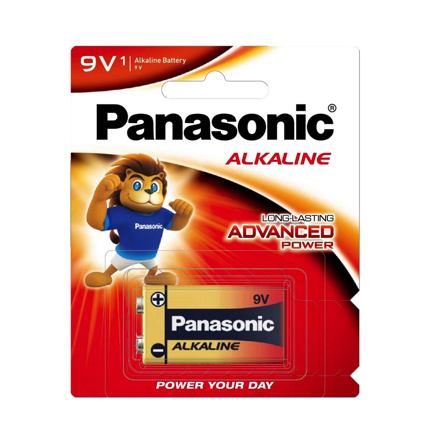 Panasonic 6LR61T/1B Long Lasting Advance Power Alkaline 9V 6F22 Battery