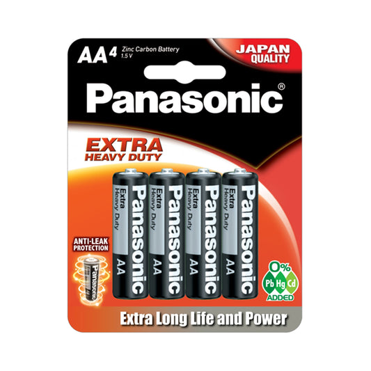 Panasonic R6NPT/4B Extra Heavy Duty Size AA (Pack of 4) Battery 1.5V