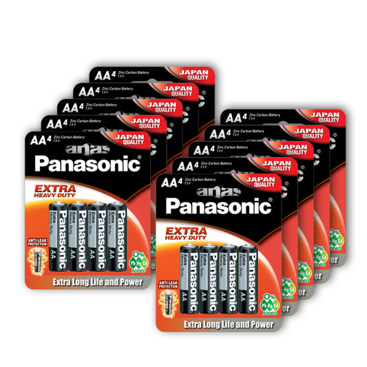 Panasonic R6NPT/4B Extra Heavy Duty Size AA (Pack of 4) Battery 1.5V (PACK OF 10)